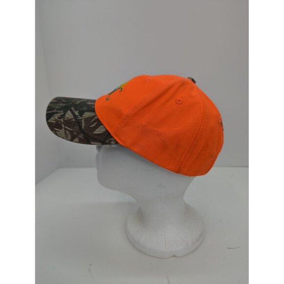 PSC 2015 Quail Hunt Dennis Lake Wing Club Men Orange Adj Strap Back Cap Hat - Picture 3 of 8